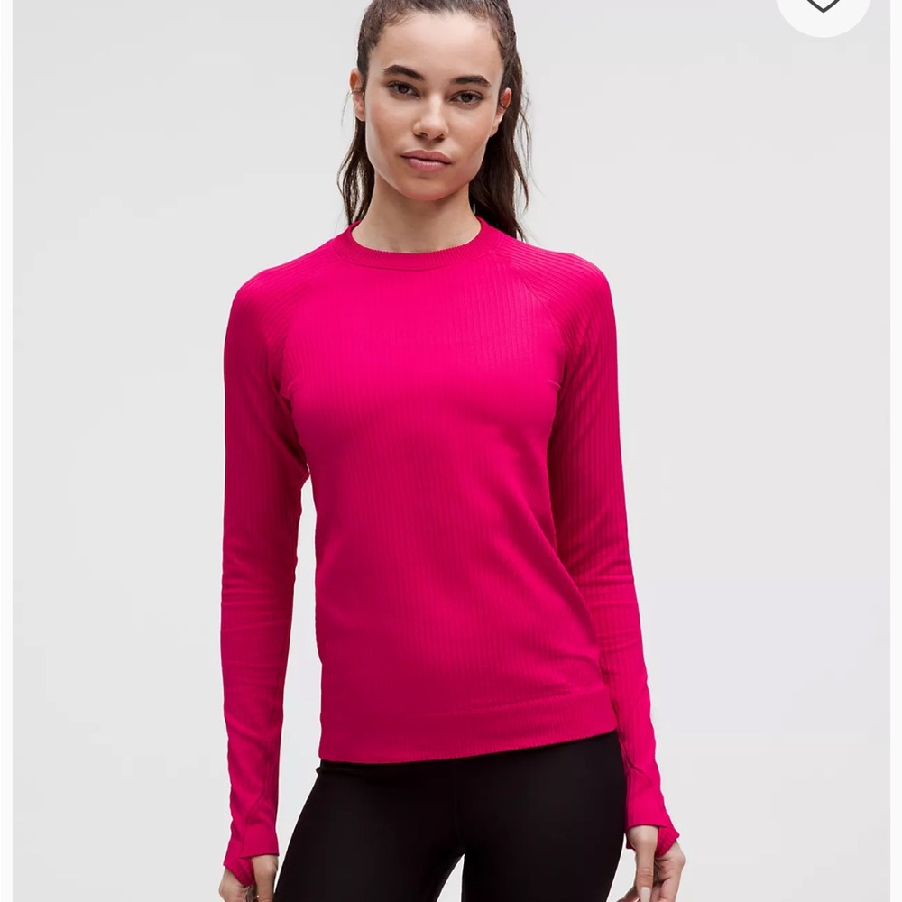 Swiftly tech long sleevee 2.0 race in passionate pink